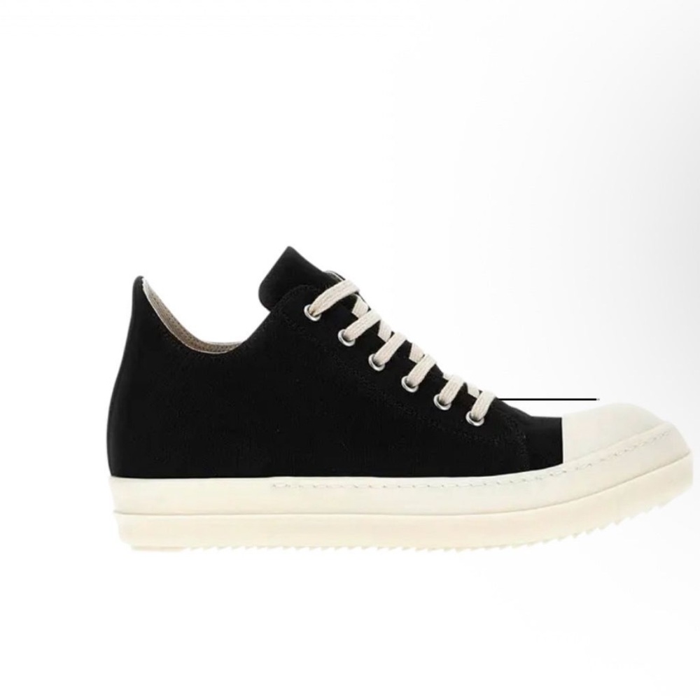 Rick Owens Black and White Men's Shoes